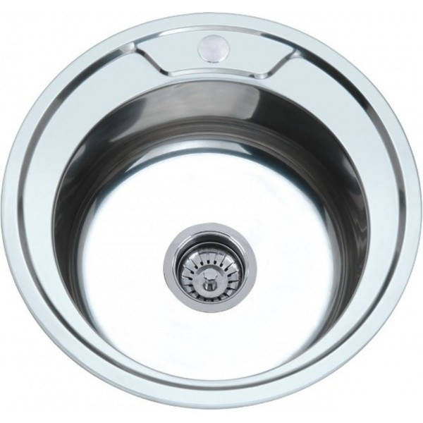 

Кухонная мойка Platinum 490 Polish, Хром