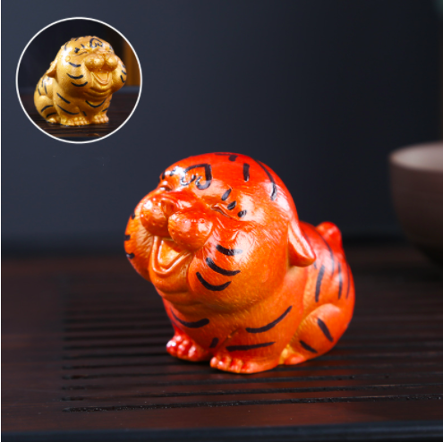 

Чайная фигурка тигр меняет цвет 7,5 см * 9 см