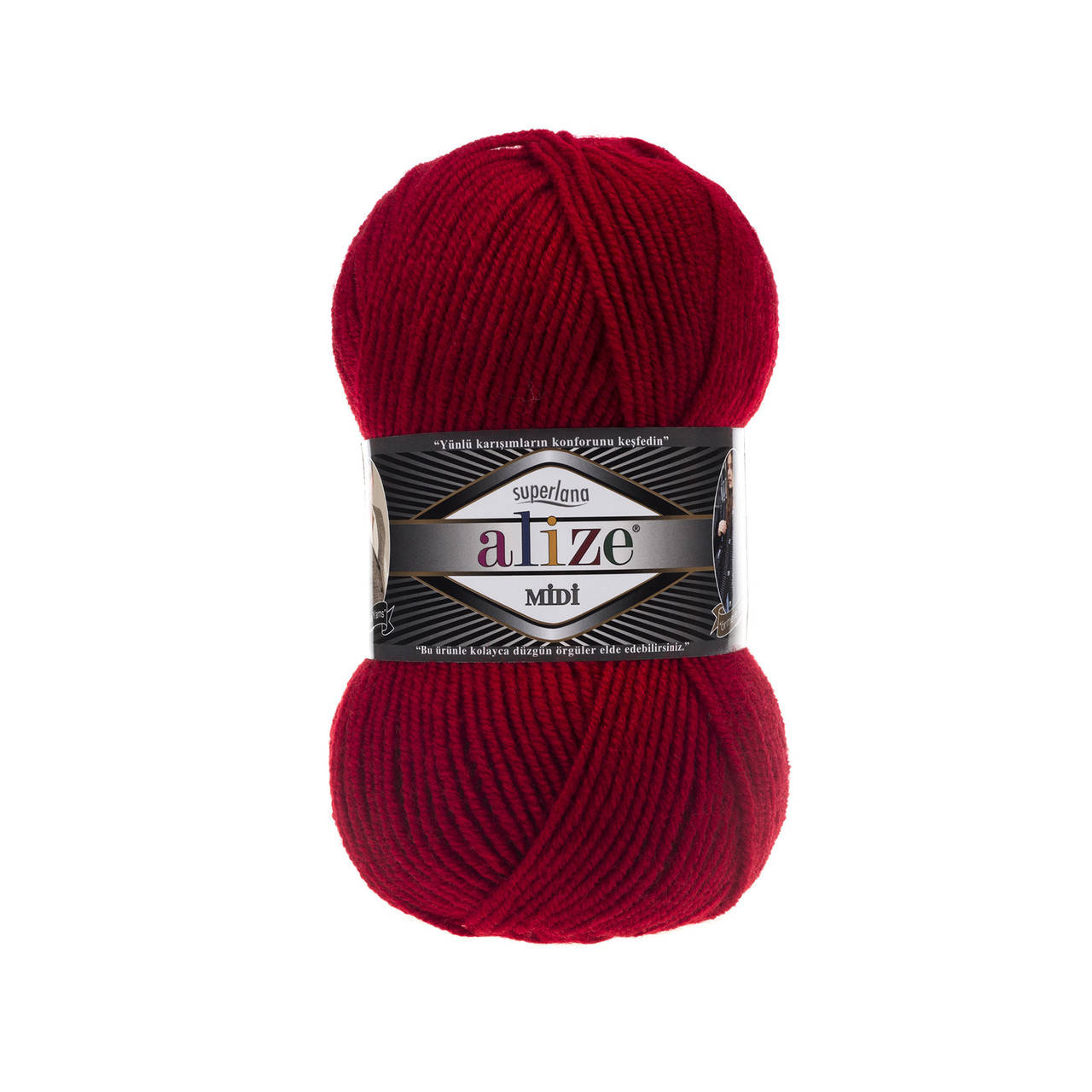 

Alize Superlana Midi красный №56