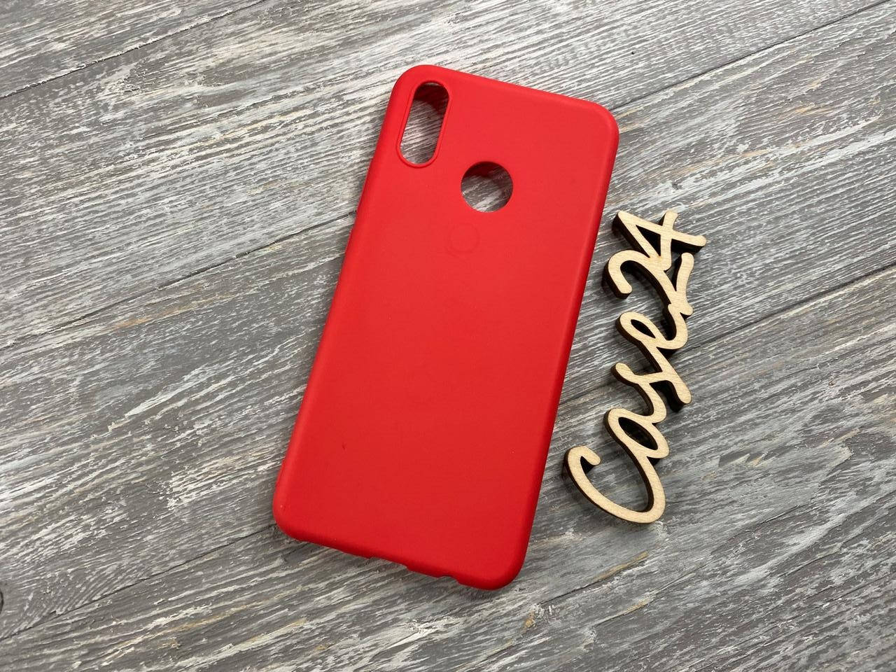 

TPU чехол накладка Candy для Huawei P Smart Plus (14 цветов) красный