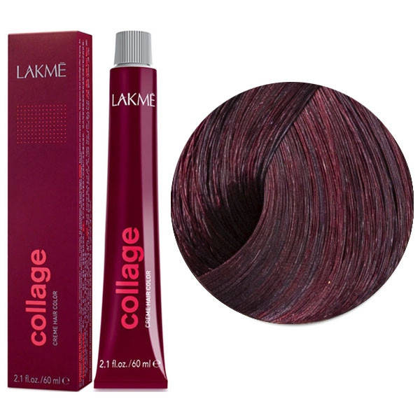 

Краска для волос LAKME Collage 5/52 Светлый шатен махагоново-фиолетовый