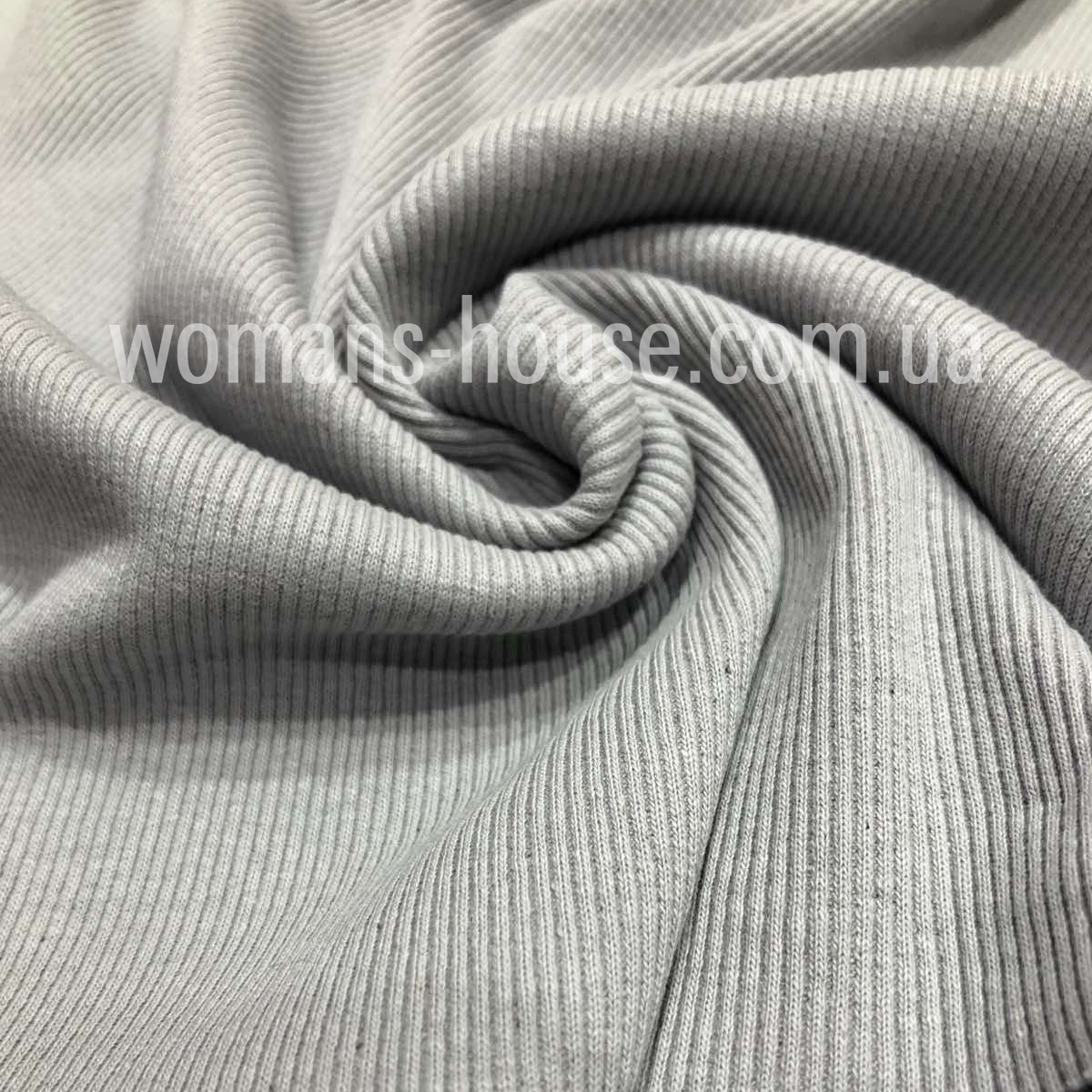 

Кашкорсе трикотажная манжетная резинка (Рибана) Светло-серый