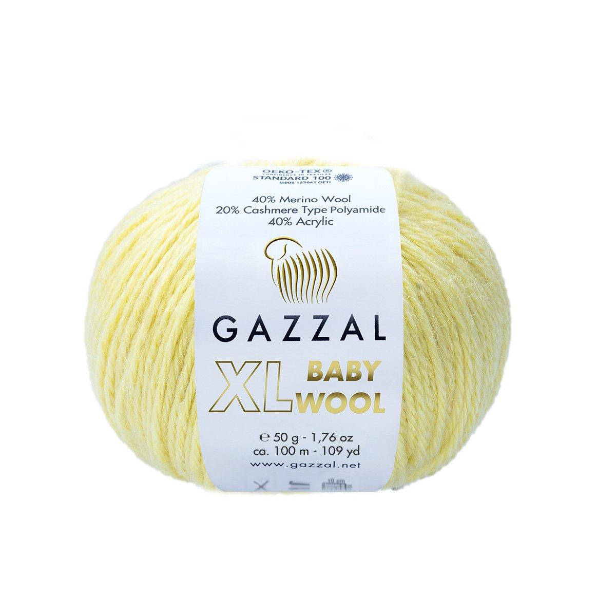 

Gazzal Baby Wool XL № 833 светло-желтый