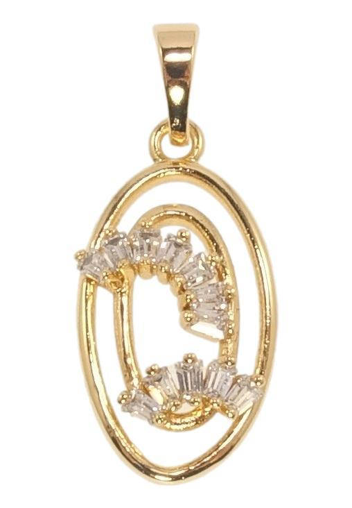 

Кулон Xuping Позолота 18K "Овальная подвеска с цирконием"