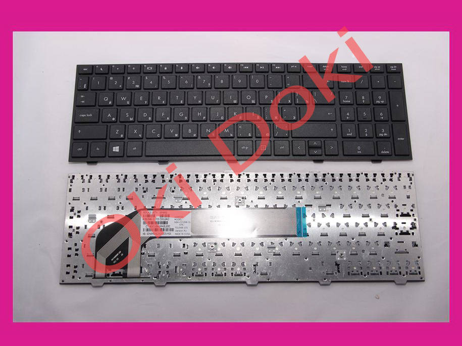 

Клавиатура HP ProBook 4540S 4545S с черной рамкой, Черный