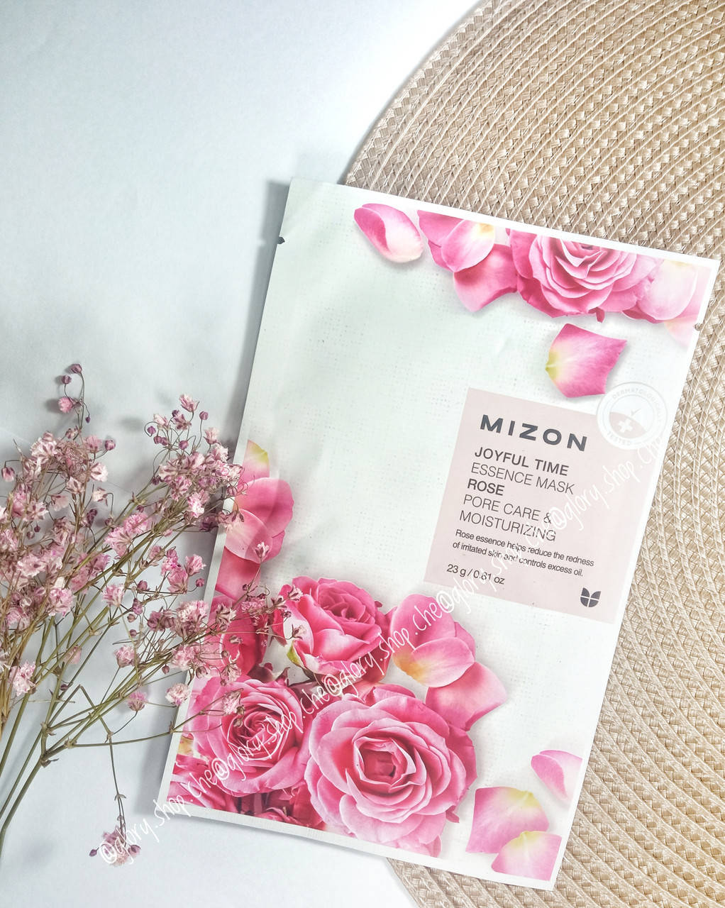 

Тканинна маска для обличчя Mizon Joyful Time Essence Mask з екстрактом троянди
