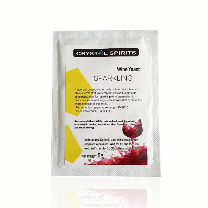 

Дрожжи для игристых вин CRYSTAL SPIRITS Sparkling Wine Yeast