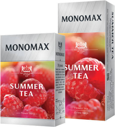 

Чай "МОНОМАХ" 40+5ф/п*2г Summer Tea Квітковий каркаде з малиною б/я (1/14)