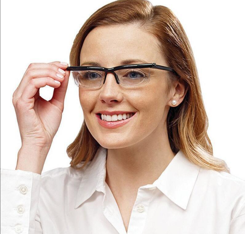 

Очки лупа с регулировкой линз увеличительные для зрения Dual Vision, Черный