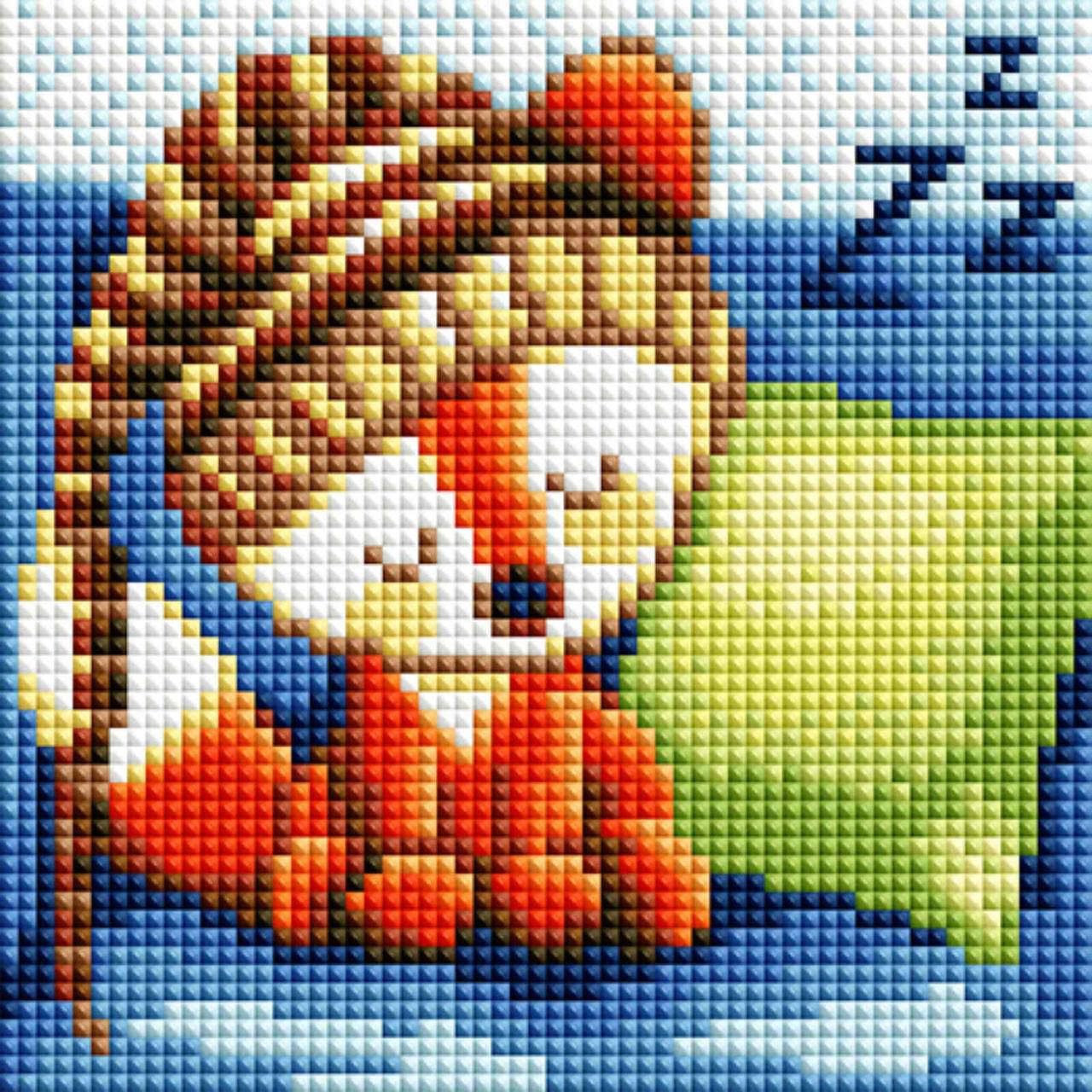 

Алмазная мозаика для детей ColorArt 15х15 Сонная лисичка PP1102