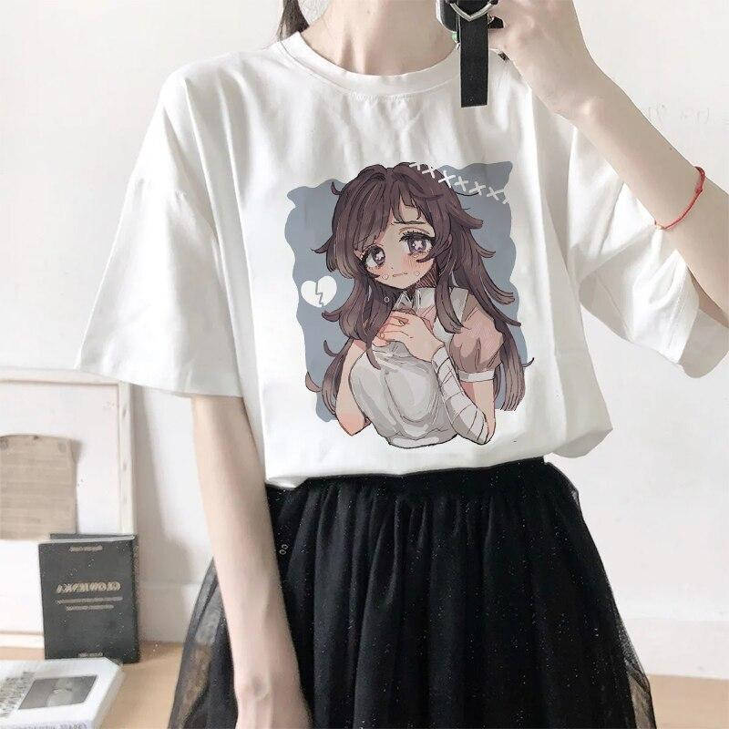 

Футболка с аниме рисунком в японском стиле харадзюку kawaii M, Белый