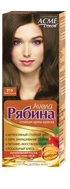 

Краска Рябина 015 Темно Русый