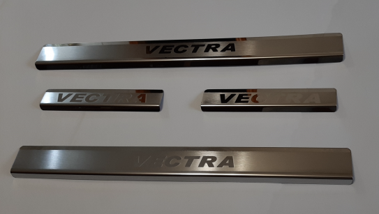 

Защитные хром накладки на пороги турция Opel Vectra C (опель вектра ц/с 2002-2008)