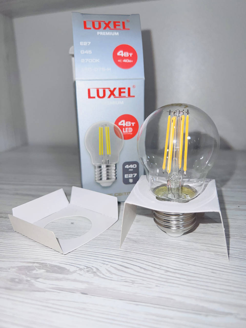 

LED лампочка ФИЛАМЕНТНАЯ ЛАМПА LUXEL 4 Вата