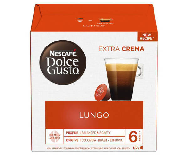 

Кофе в капсулах NESCAFE Dolce Gusto Lungo - 16 шт