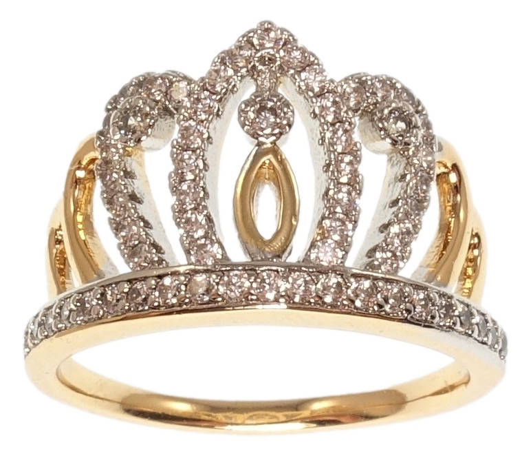 

Кольцо Xuping Позолота 18K+Родий "Тиара" р.15.5,17,18,18.5