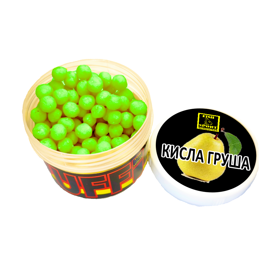 

Пенотесто PUFFI (Кислая груша) банка, Зелёный
