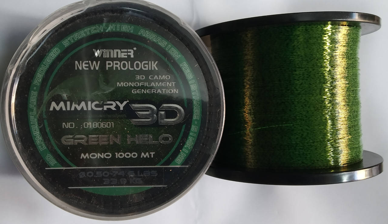 

Леска Winner New Prologik Mimicry 3D 1000m. от 0.25 до 0.50