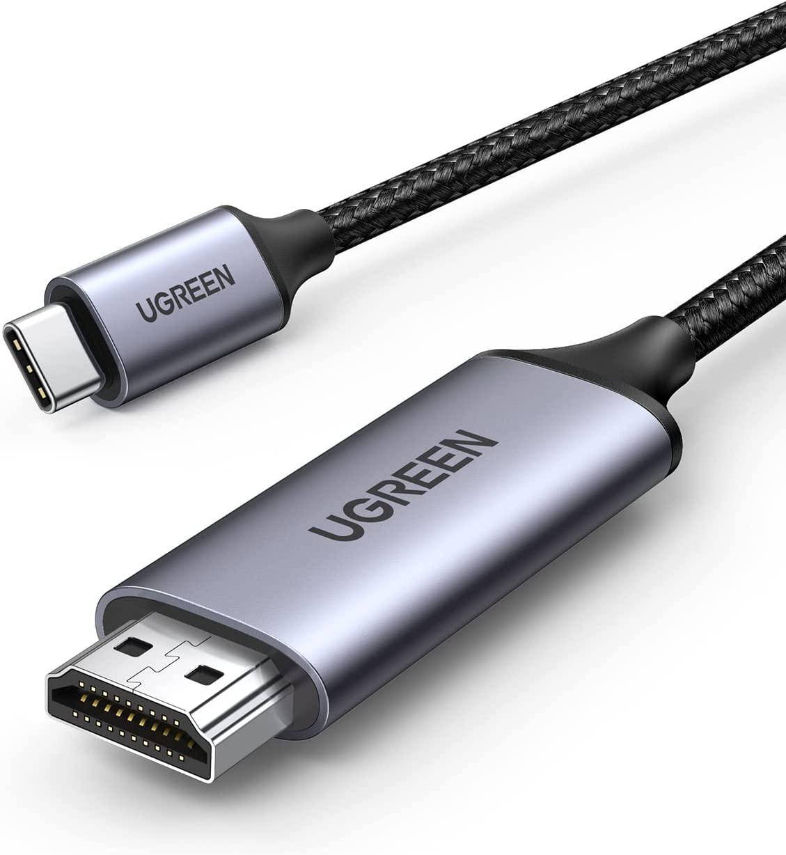 

Кабель переходник Ugreen USB Type-C to HDMI 4K 60HZ 1.5 м (MM142), Черный