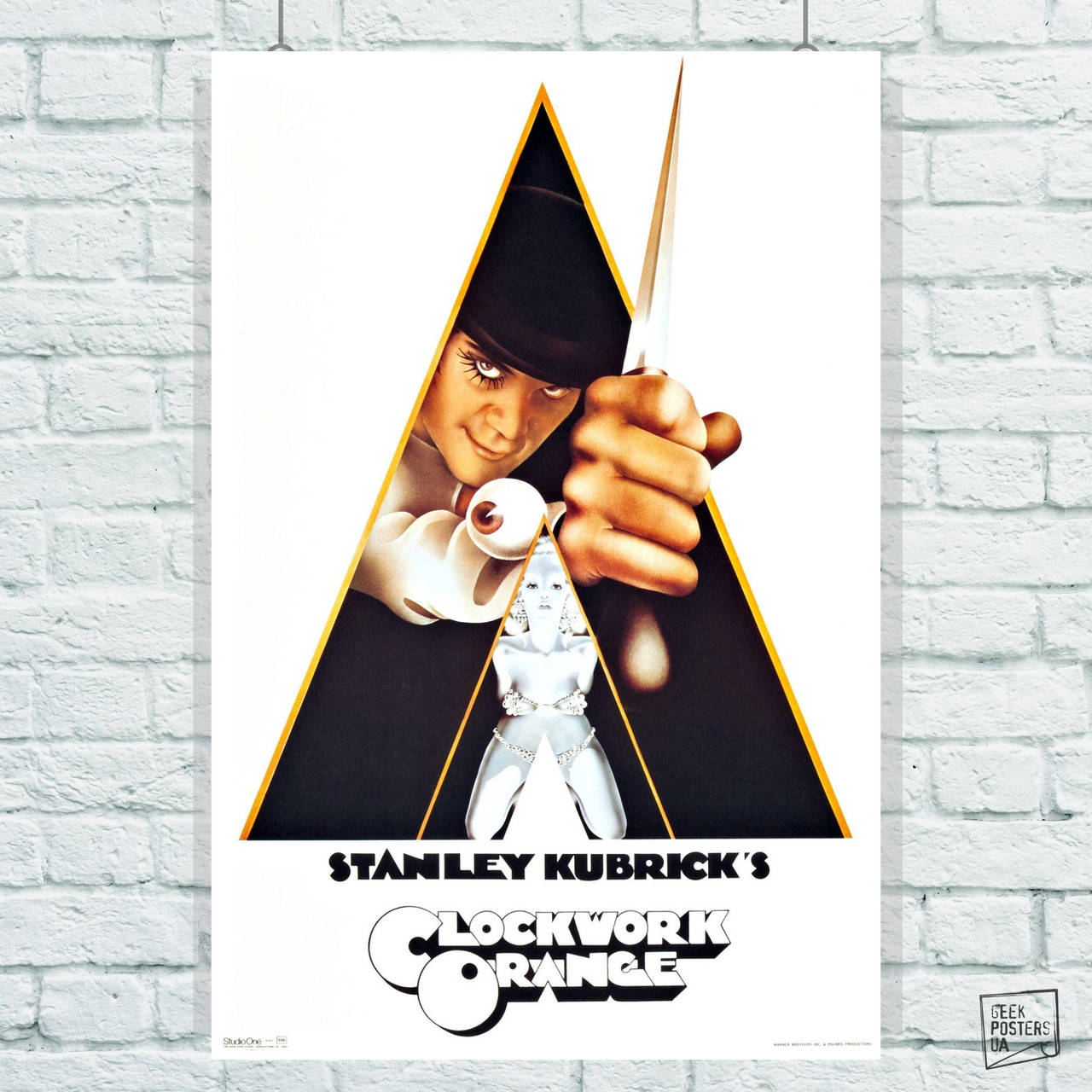 

Постер Clockwork Orange, Заводной Апельсин, Кубрик. Размер 42x28см (A3). Матовая бумага