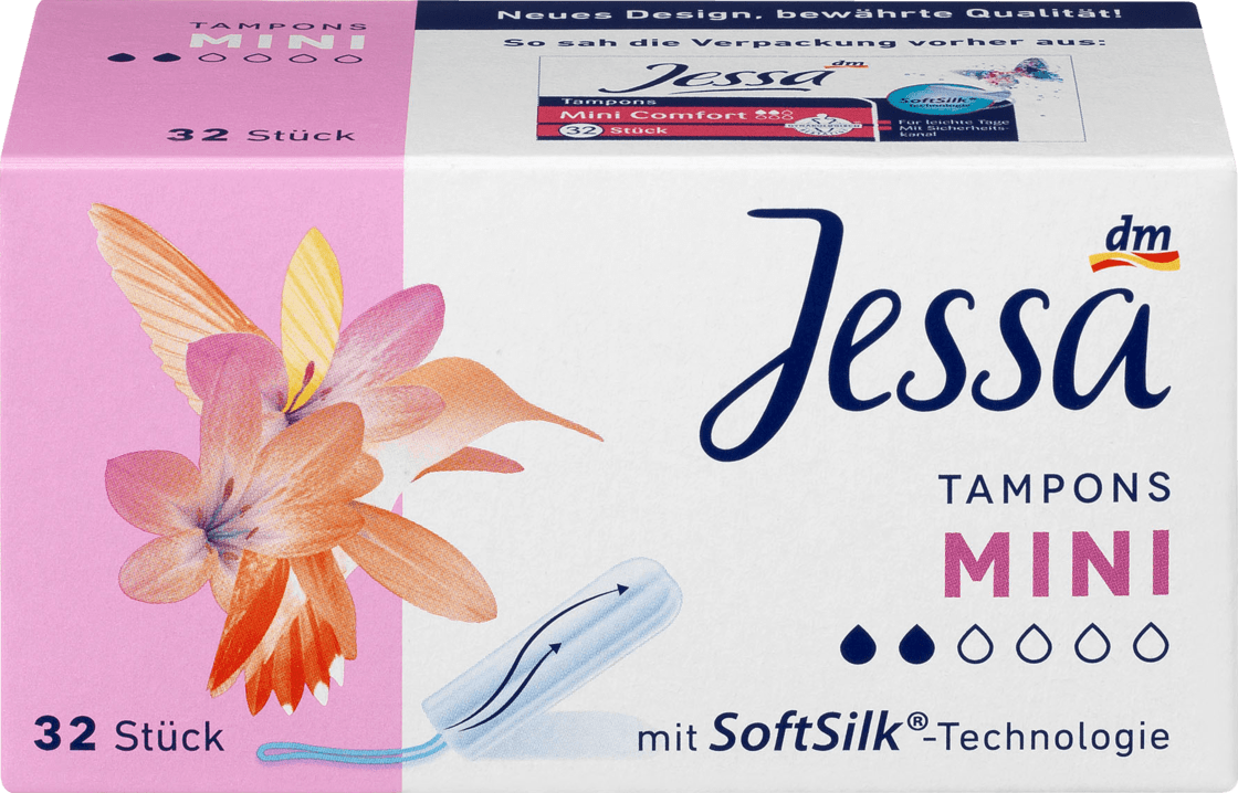 

Женские тампоны Jessa Mini - 2 капли, 32 шт.