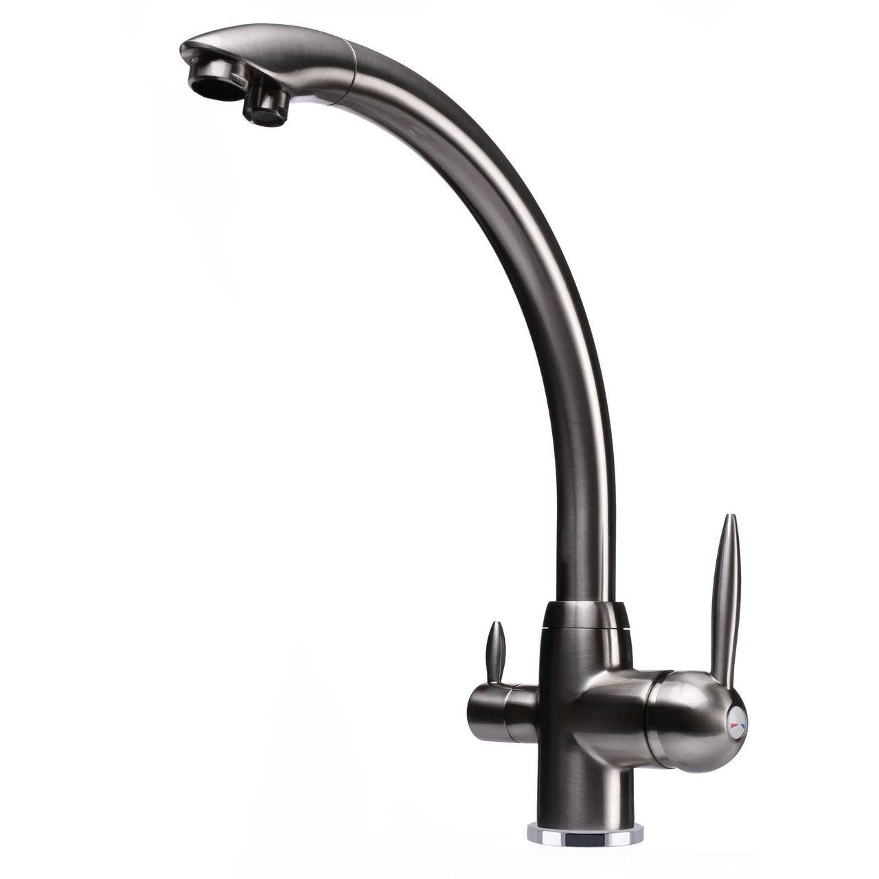 

Смеситель для кухни под осмос Globus Lux GLLR-0777-8-STSTEEL