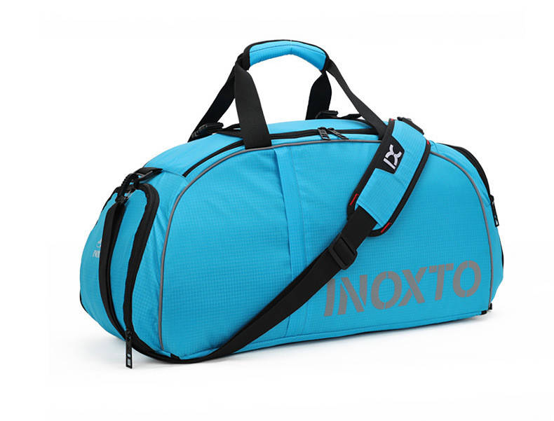 

Спортивная сумка-рюкзак IX 8071 с отделом для обуви голубая, Голубой