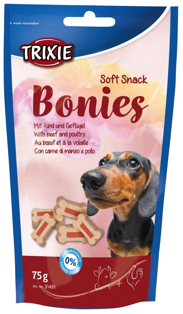 

Trixie Soft Snack Bonies лакомство для собак со вкусом говядины и птицы - 75 г