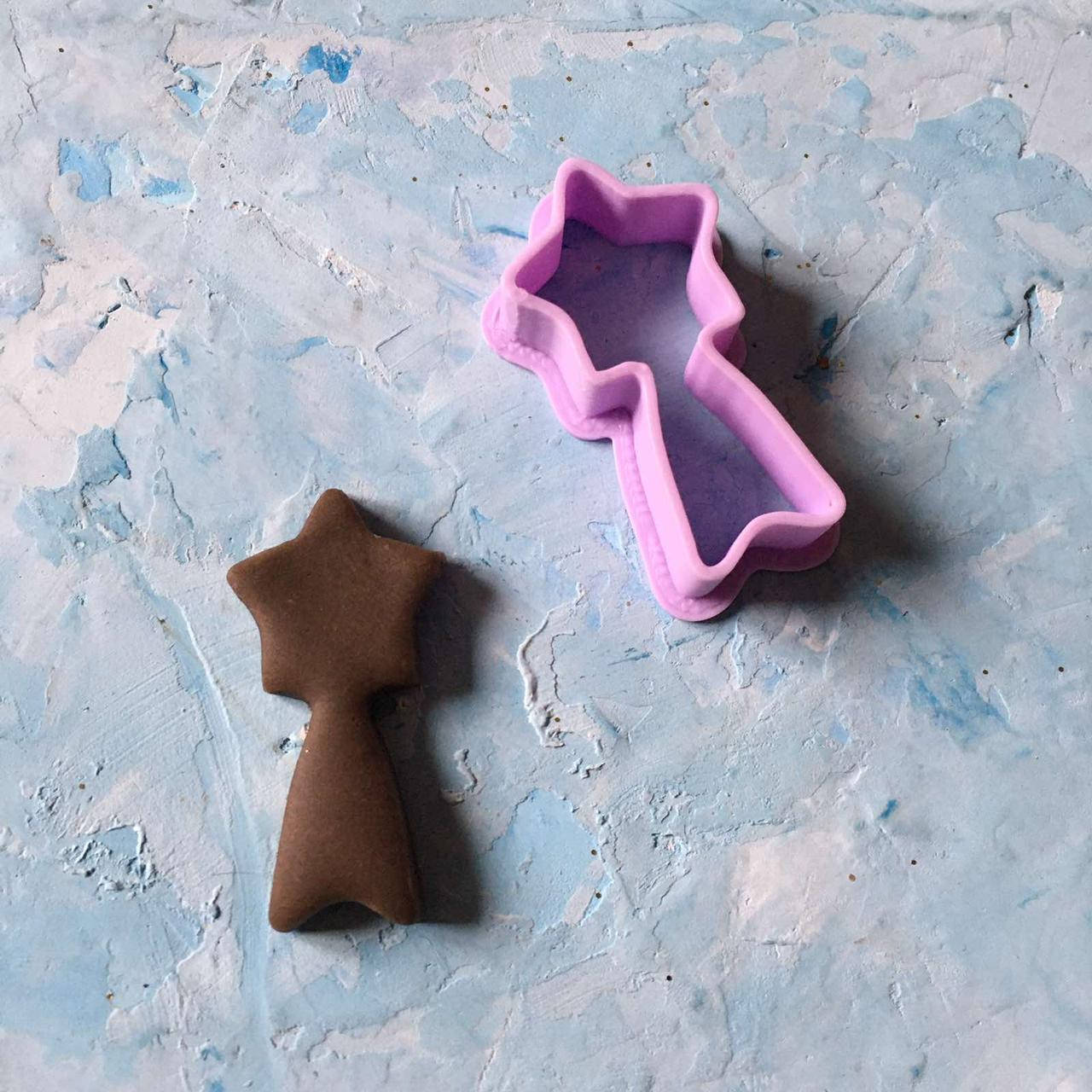 

Вирубка "Зірка зі стрічкою #1" / Формочка - вырубка для пряников "Звезда с ленточкой #1"