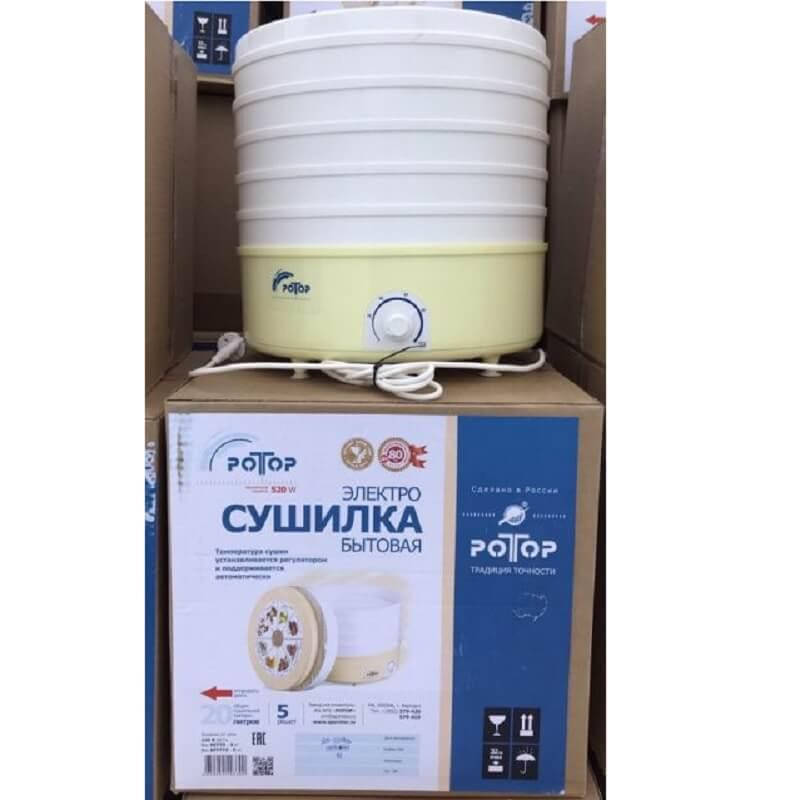 

Сушилка для овощей и фруктов РОТОР СШ-002 (Чудесница, Дива на 20 литров)