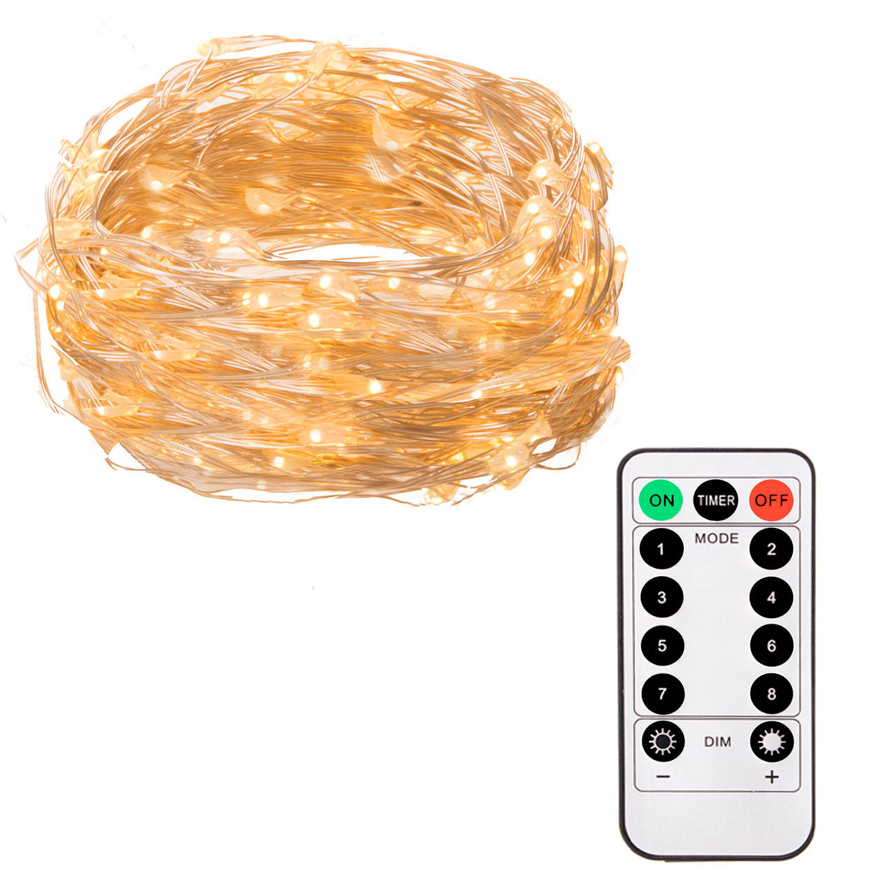 

Гирлянда на батарейках Springos 4.9 м 50 LED Pilot CL0105 Warm White - Love&Life