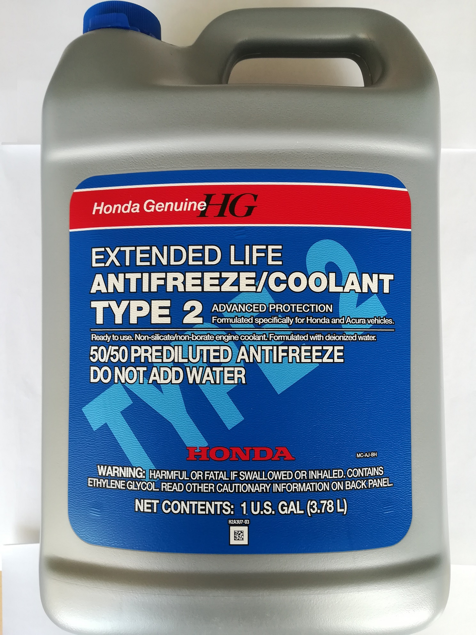 

Антифриз Honda TYP 2 Blue 3.785л (готовый), Синий