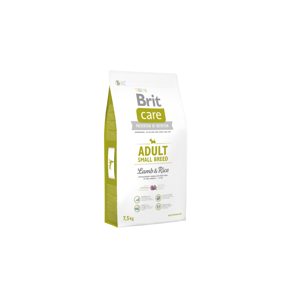 

Сухой корм Brit Care Adult Small Breed Lamb & Rice для взрослых собак мелких пород с ягненком и рисом 7.5 кг