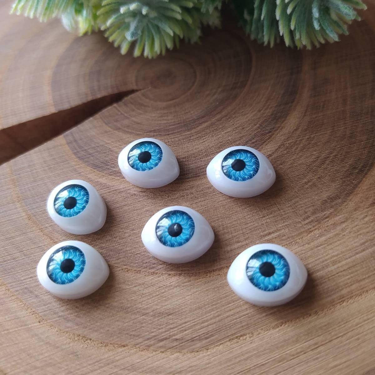 

Оченята для ляльок 10х13мм(блакитні)