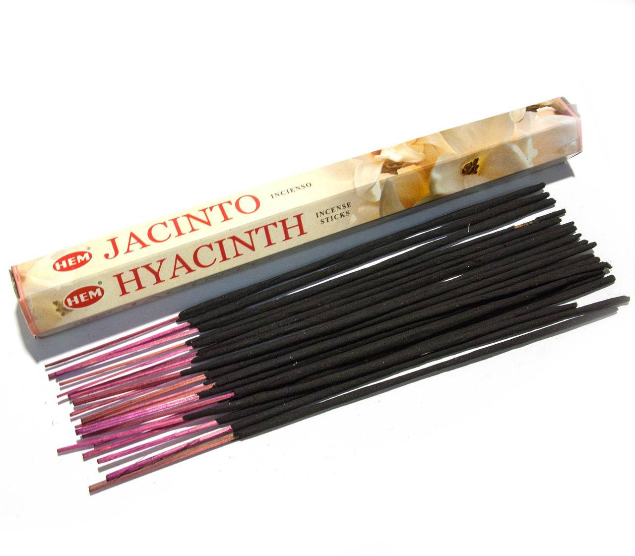 

Благовония, угольные аромапалочки Hyacinth (Гиацинт) (Hem)шестигранник
