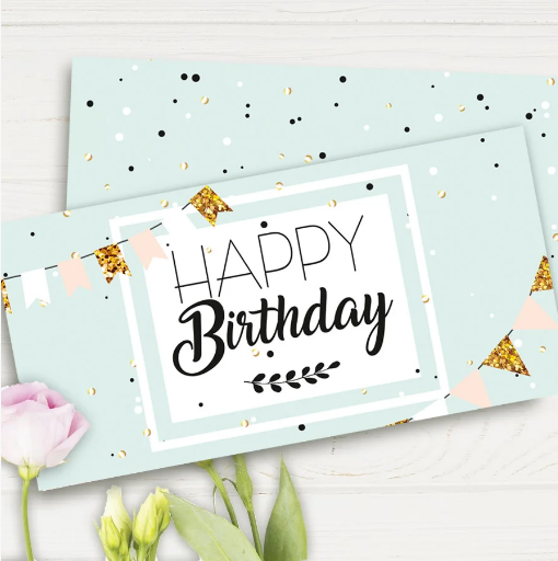 

Конверт для денег "Happy Birthday"