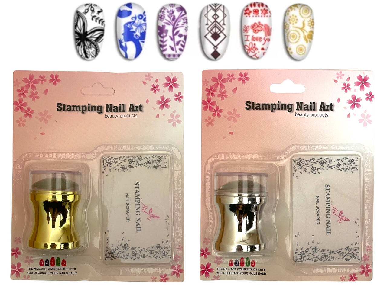 

Штамп для стемпинга Chrom, 4см. (+пластина)., Разные цвета