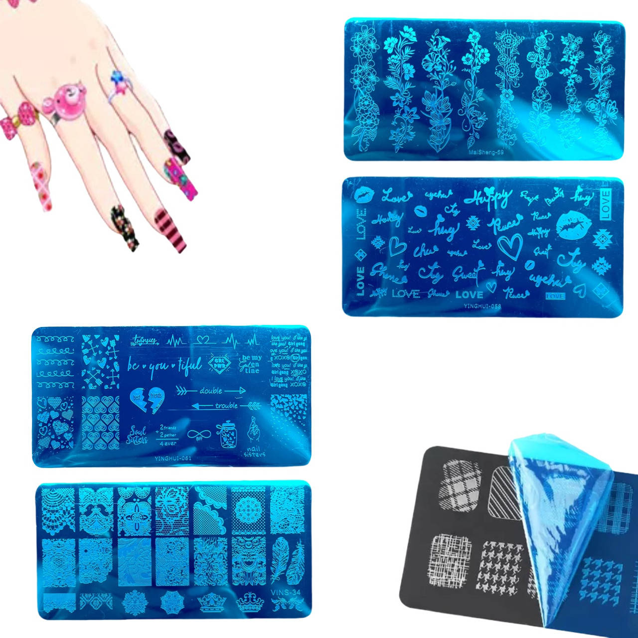 

Диск - пластина для стемпинга металлический прямоугольный, маленький (12 см на 6 см)