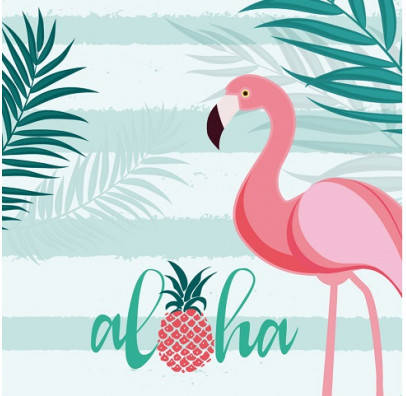 

Салфетки Aloha 20 шт/уп, Разные цвета