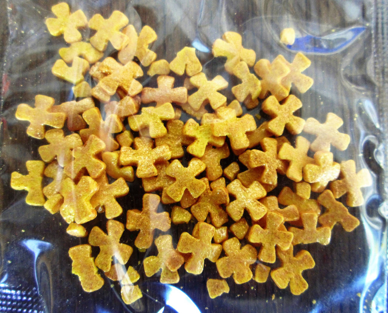 

Пасхальная посыпка перламутровая (золотые крестики)