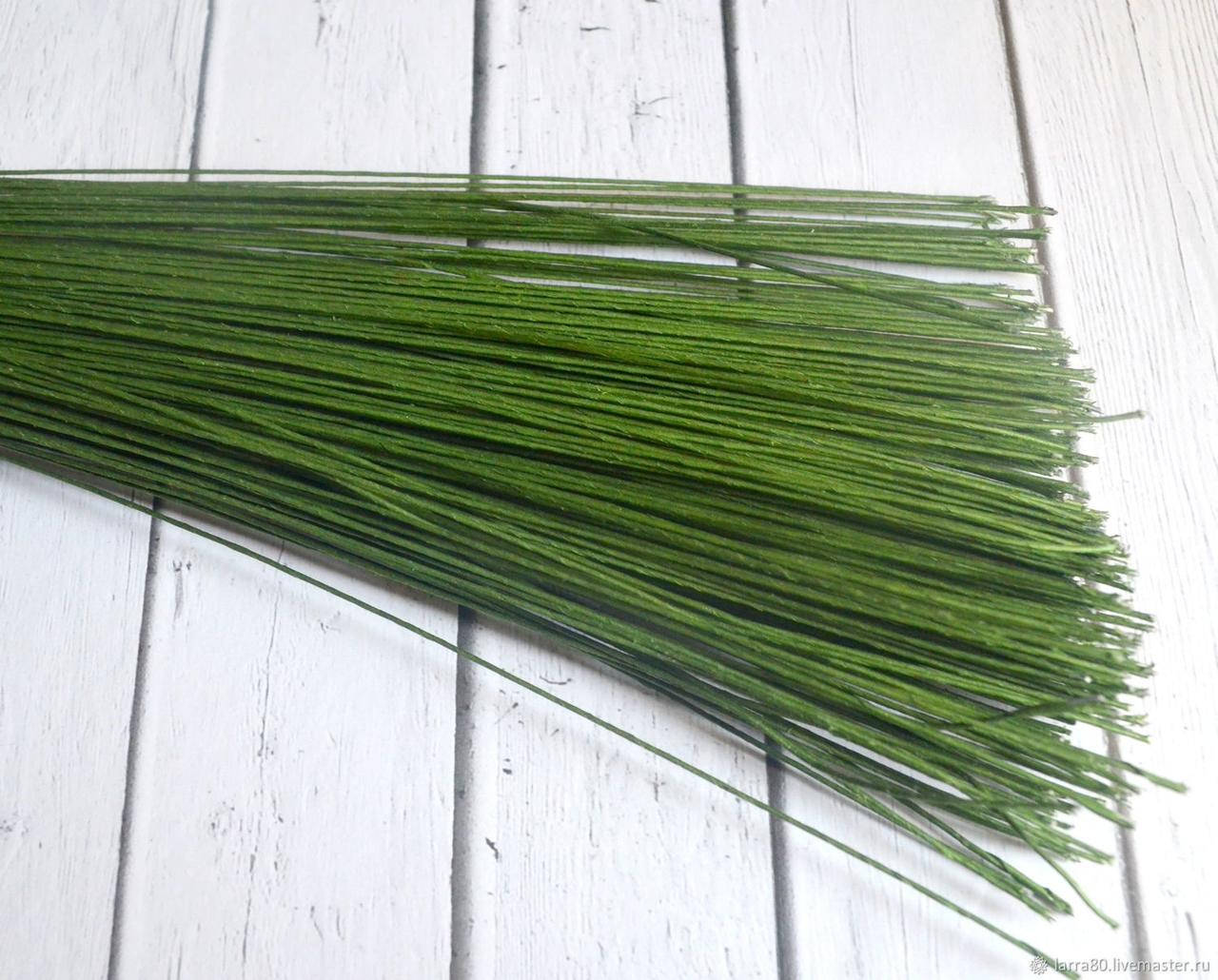 

Проволока зеленая, для цветов 25 штук