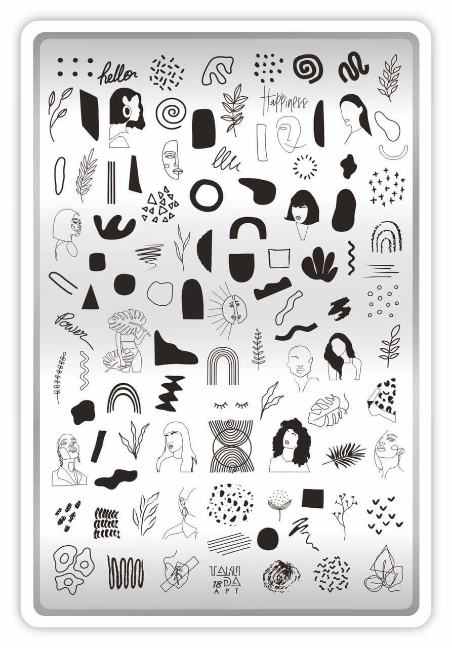 

Пластина Таки Да для стемпинга АРТ №18