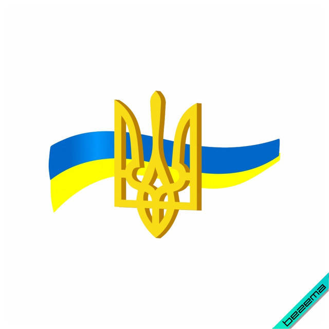

Термонаклейка Украинский флаг с тризубом [Свой размер в ассортименте]