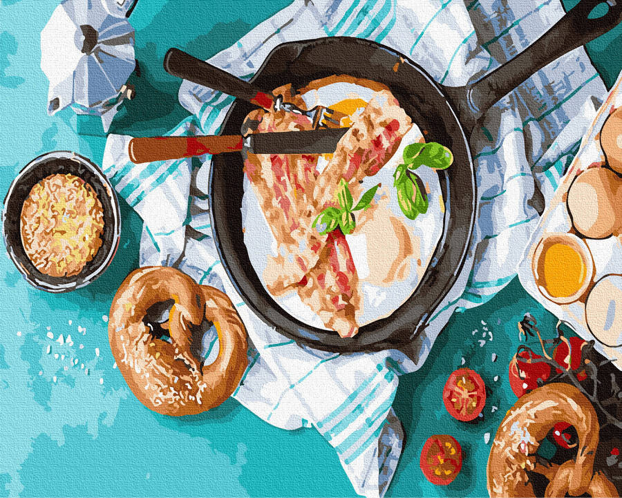 

Картина по номерам Вкусный завтрак (BK-GX31022) 40 х 50 см (Без коробки)