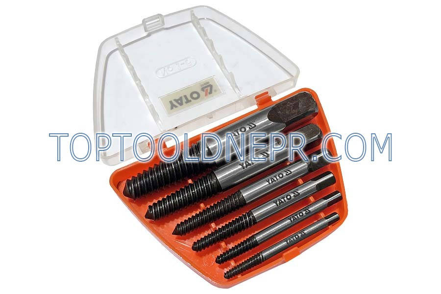 

Экстракторы сломанных болтов YATO 6шт