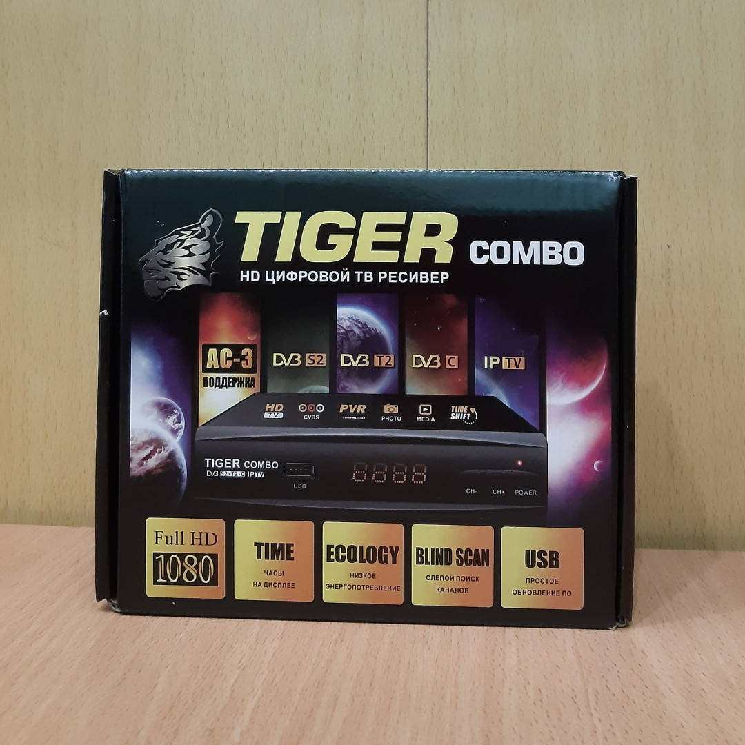 

Спутниковый+Т2 ресивер Tiger Combo