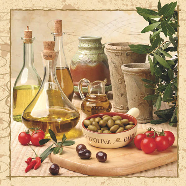 

Салфетки для декупажа "Oleum Olivarum" 33*33 см №221