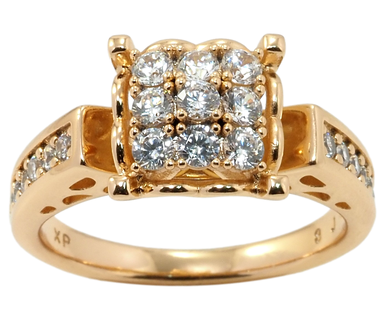 

Кольцо Xuping Позолота 18K "Инкрустация цирконием" р.16.5,17.5,18,19