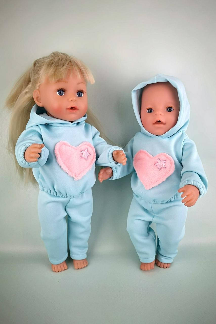 

Одежда для Baby Born и Antonio Juan - Костюм "Розовое сердце", Розовый