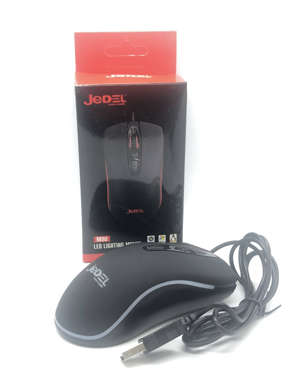 

Игровая мышка с подсветкой RGB JEDEL M80, Черный